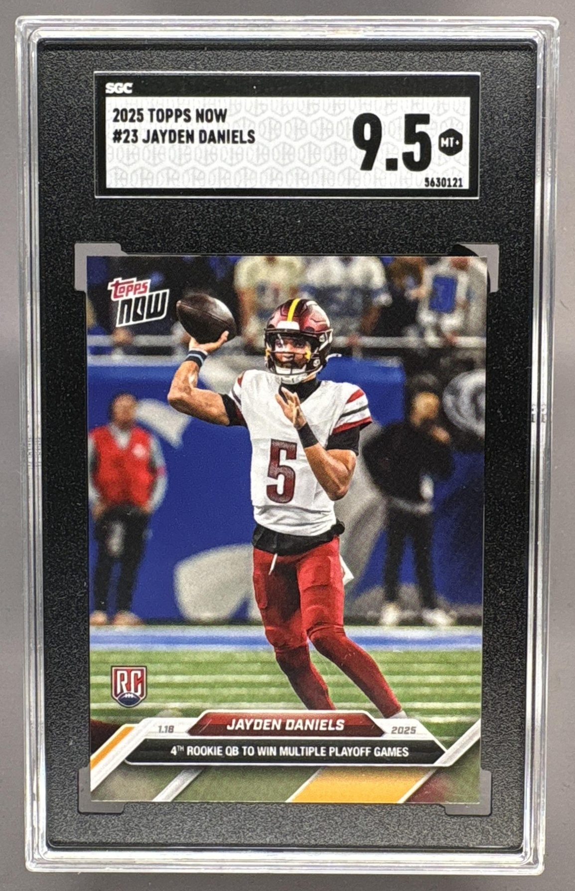 2024 TOPPS NOW JAYDEN DANIELS #23 COMMANDERS SGC 9.5 RC