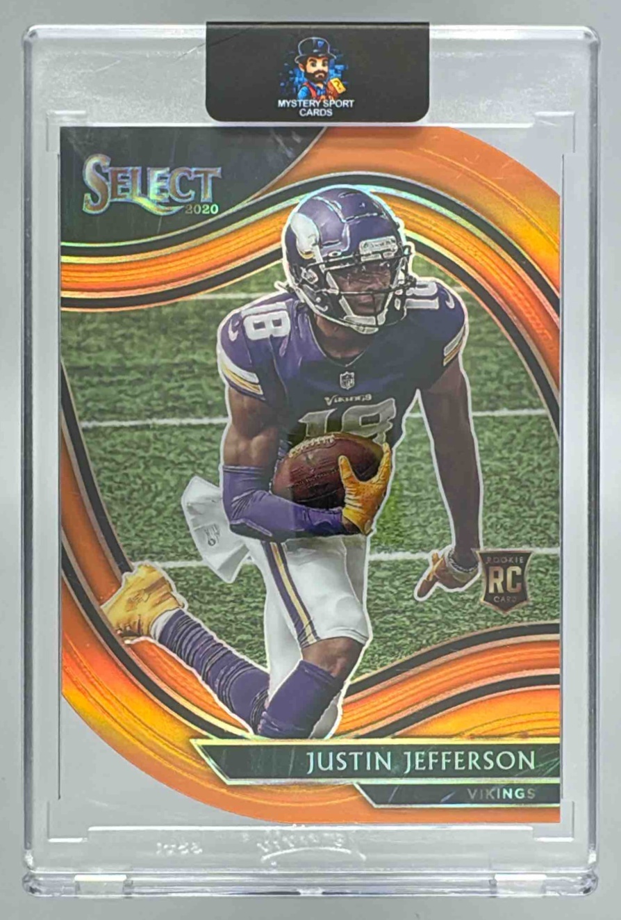 Card image for 2020 Panini Select Justin Jefferson #361 Field Level RC Vikings