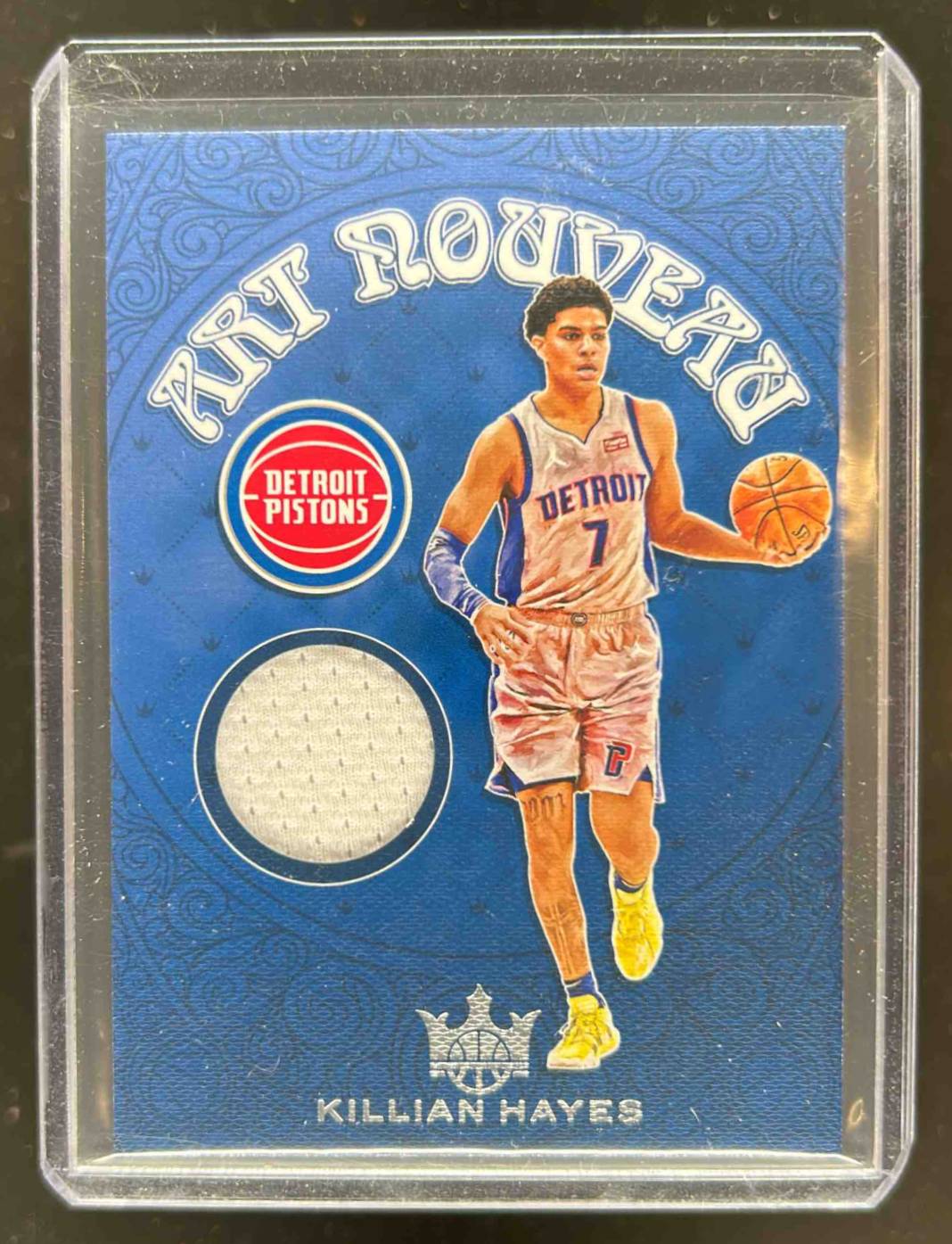 Card image for 2020-21 PANINI COURT KINGS KILLIAN HAYES ART NOUVEAU #AN-HAY RC DETROIT PISTONS