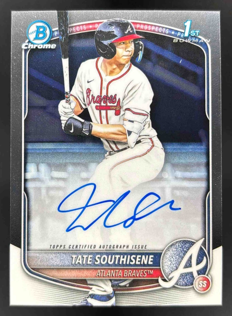 Card image for 2025 Bowman Draft Tate Southisene Chrome Prospect Auto #CPA-TS Braves