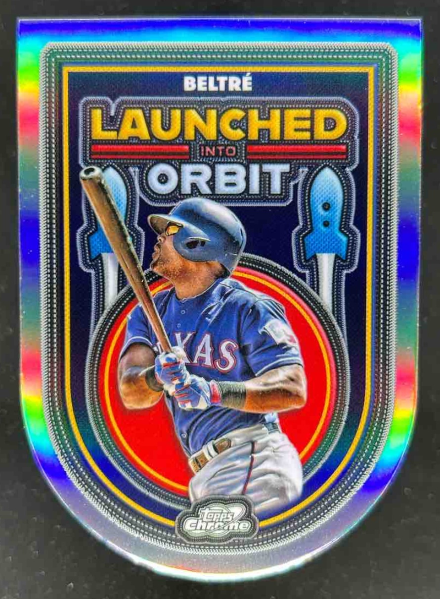 Card image for Adrian Beltre 2025 Topps Cosmic Chrome Launched Into Orbit