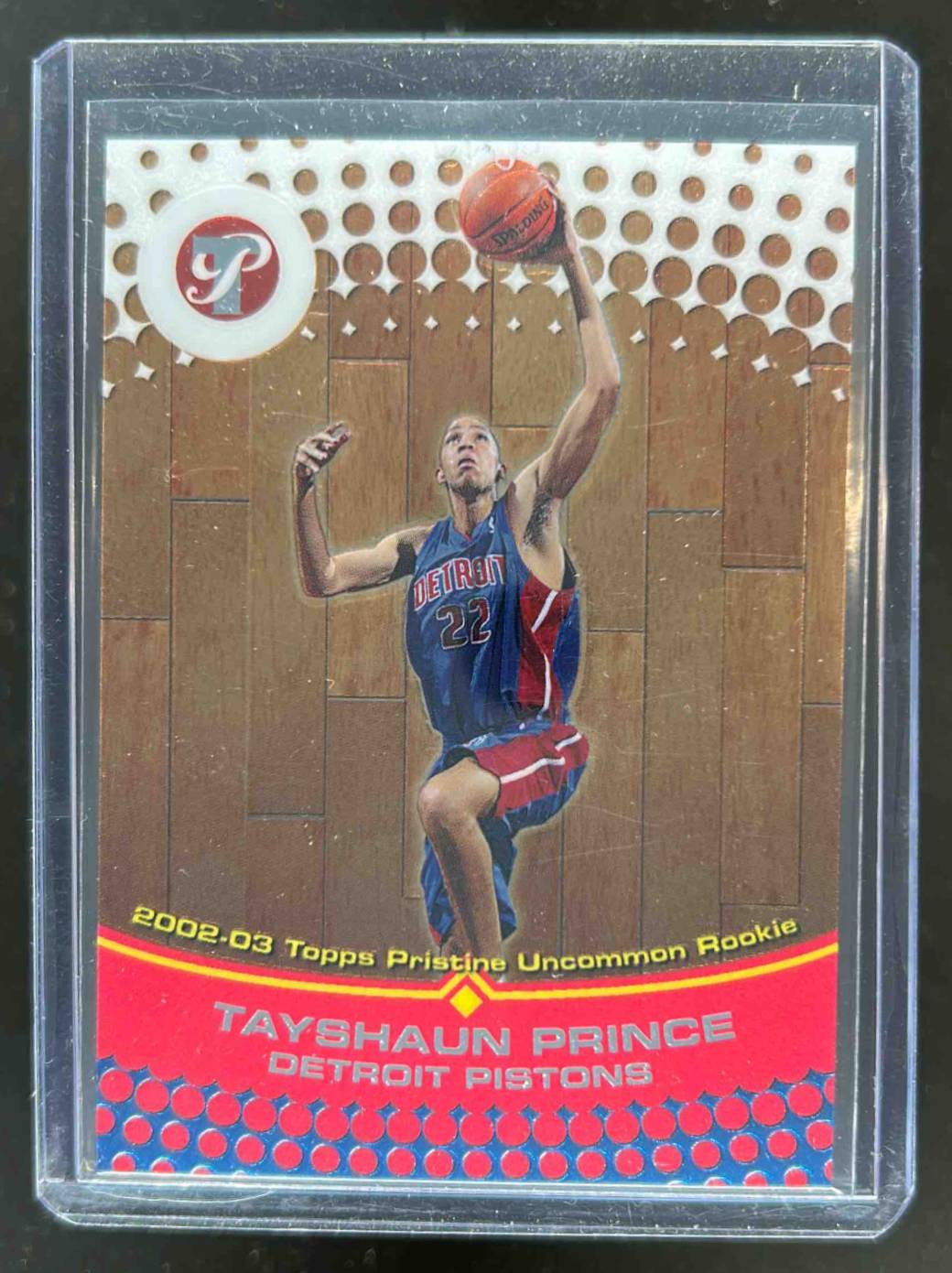 Card image for 2002-03 TOPPS PRISTINE TAYSHAUN PRINCE /1499 #118 RC ROOKIE DETROIT PISTONS