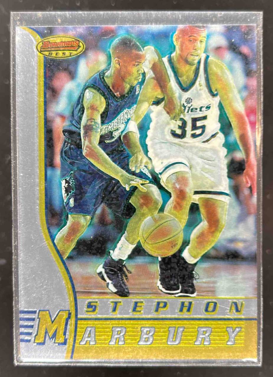 Card image for 1996-97 BOWMAN 'S BEST STEPHON MARBURY #R2 RC ROOKIE MINNESOTA TIMBERWOLVES