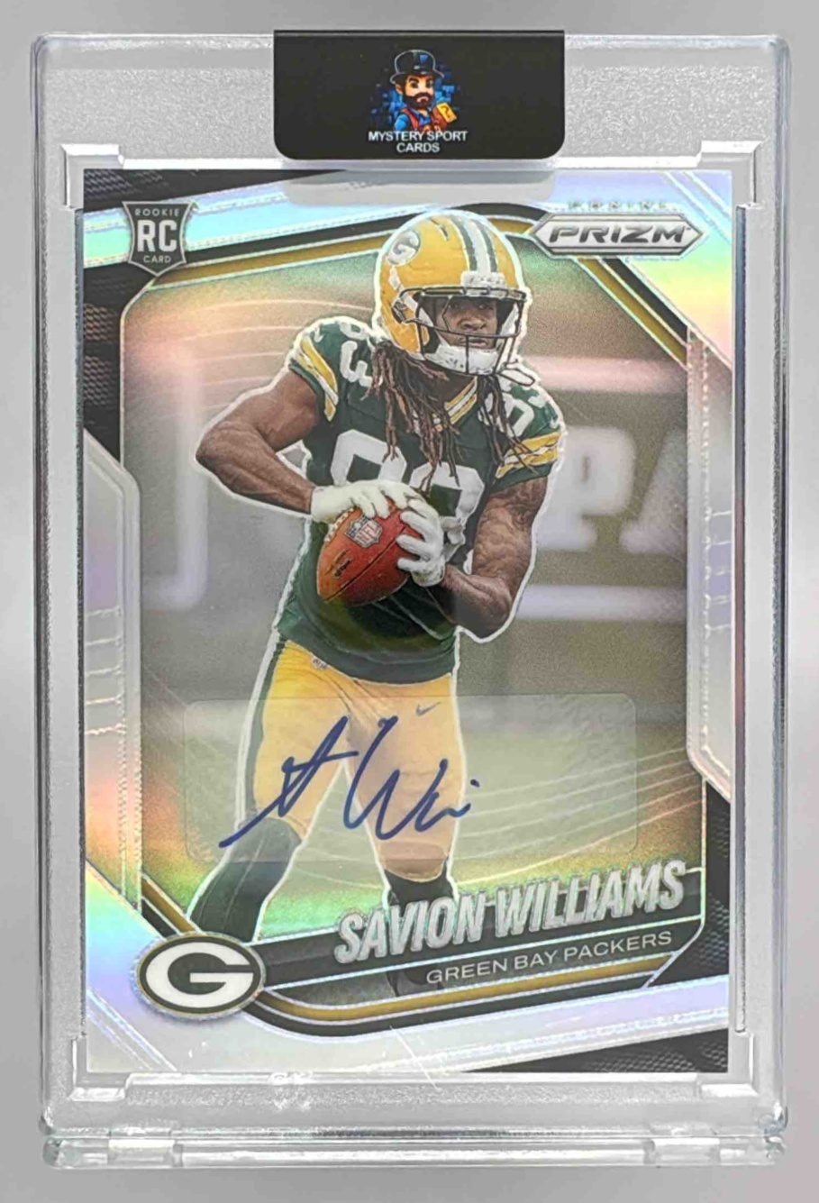 Card image for 2025 Panini Prizm Savion Williams Rookie Choice Auto /100 #306 RC Packers