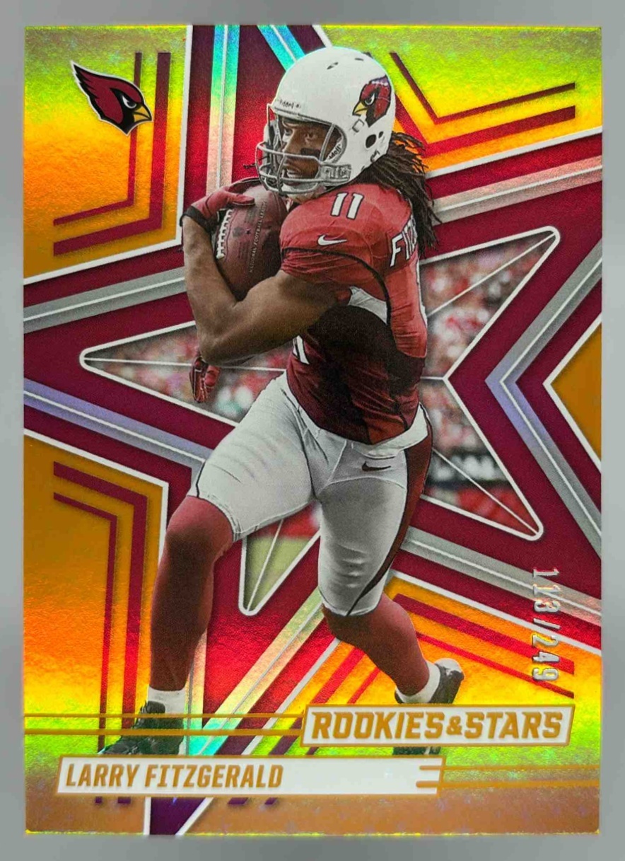 Card image for 2025 Panini Rookies & Stars Larry Fitzgerald Orange /249 #16 Cardinals