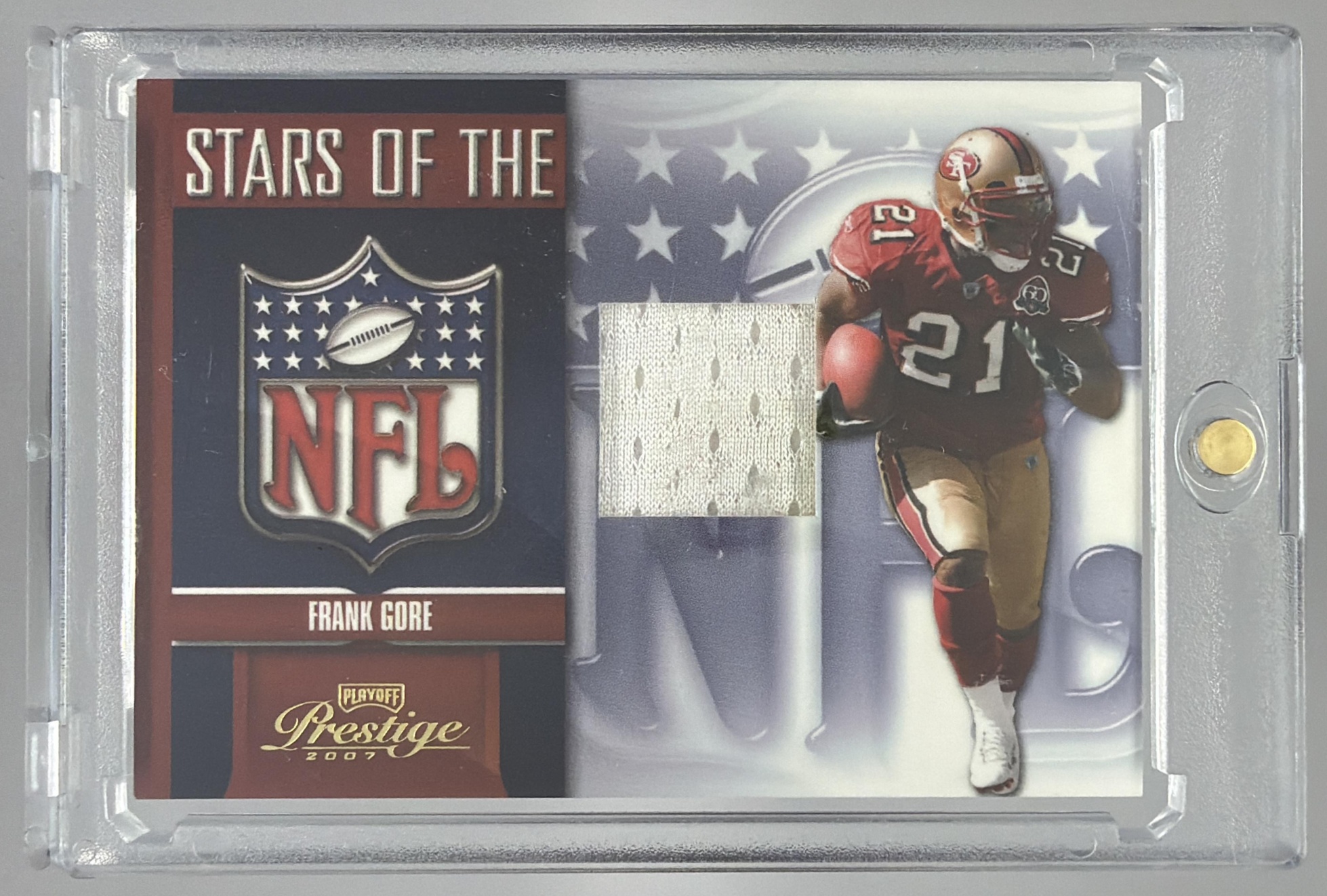 Card image for 2007 Playoff Contenders Prestige Frank Gore Stars of the NFL #NFL-9 49ers