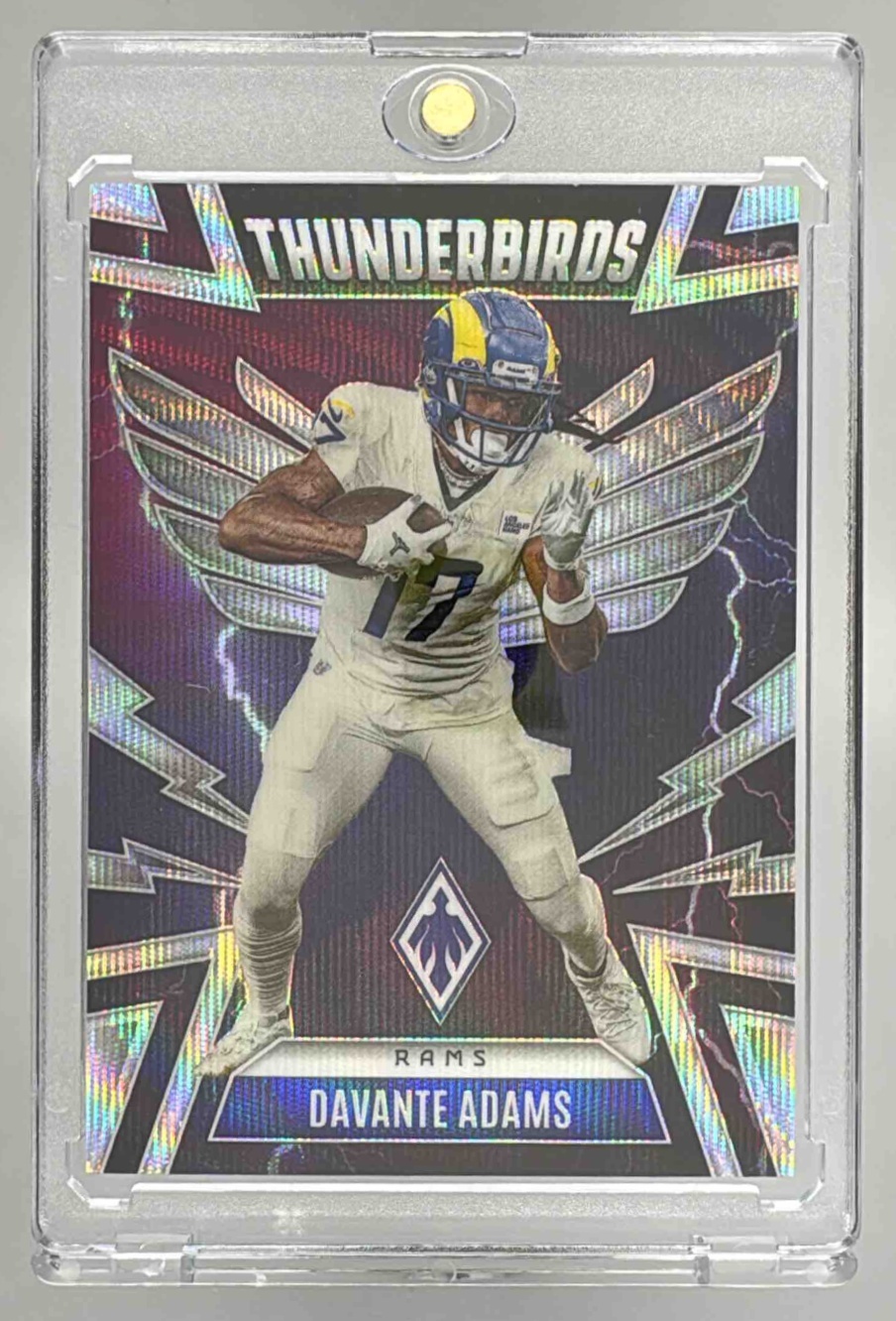 Card image for 2025 Panini Phoenix Davante Adams Thunderbirds Wave Prizm /299 #31 Rams