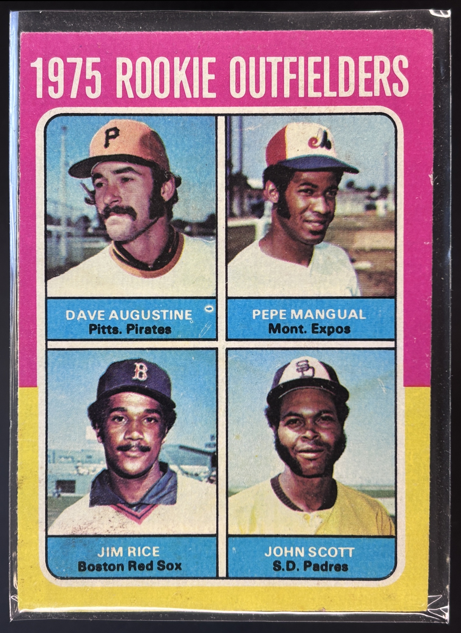 Card image for 1975 TOPPS ROOKIE OUTFIELDERS JIM RICE #616