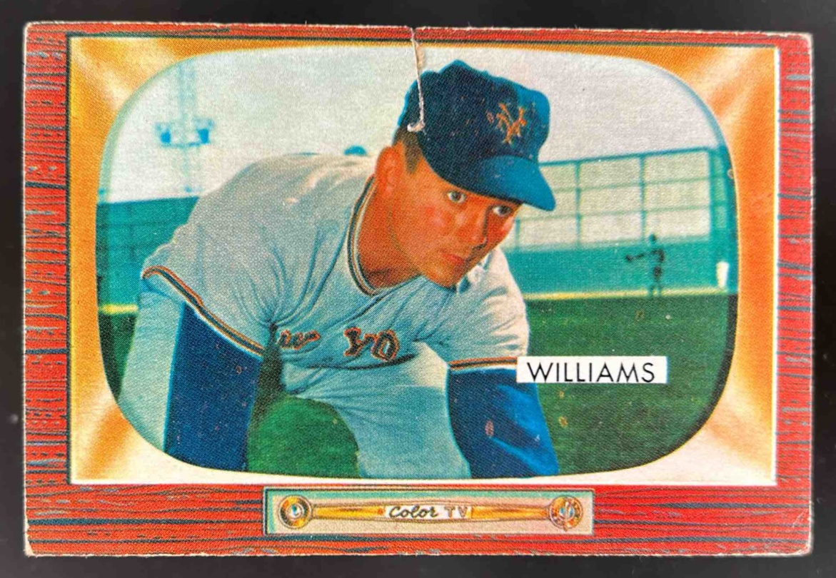 Card image for 1955 BOWMAN BASEBALL DAVEY WILLIAMS #138 NEW YORK GIANTS