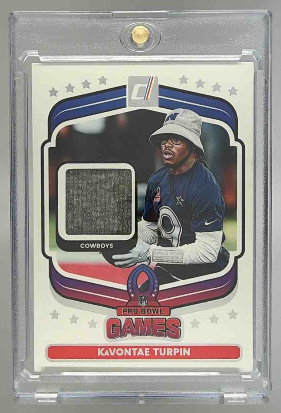 Card image for 2025 Panini Donruss KaVontae Turpin Pro Bowl Materials #PBM-KTN MEM Cowboys