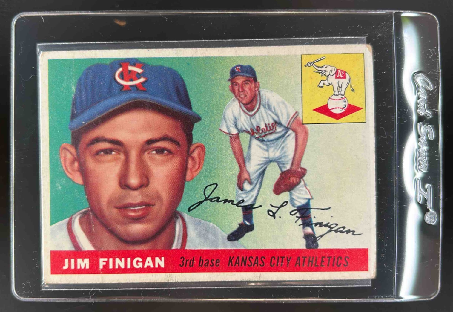 Card image for 1955 TOPPS JIM FINIGAN #14 RC ROOKIE
