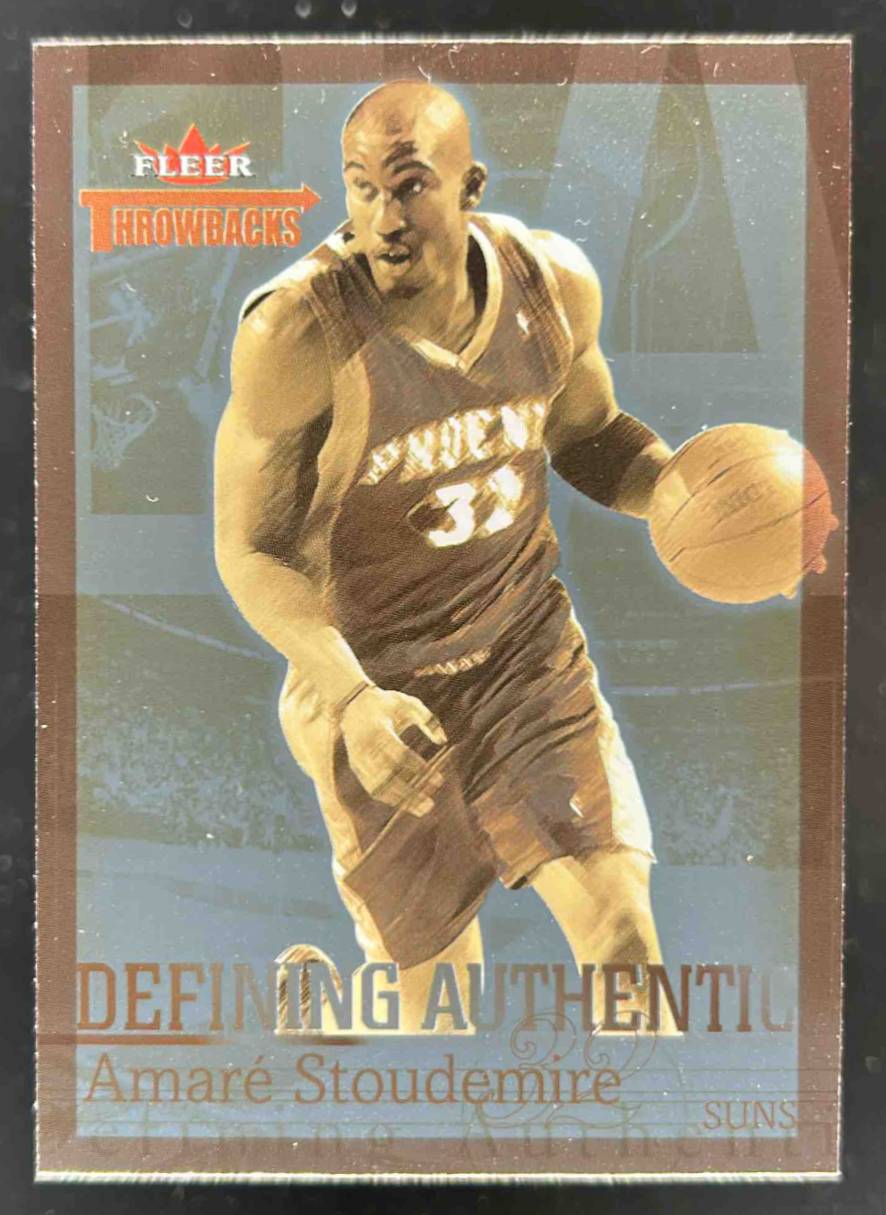 Card image for 2004-05 FLEER THROWBACKS AMARE STOUDEMIRE #7 DA DEFINING AUTHENTIC PHOENIX SUNS