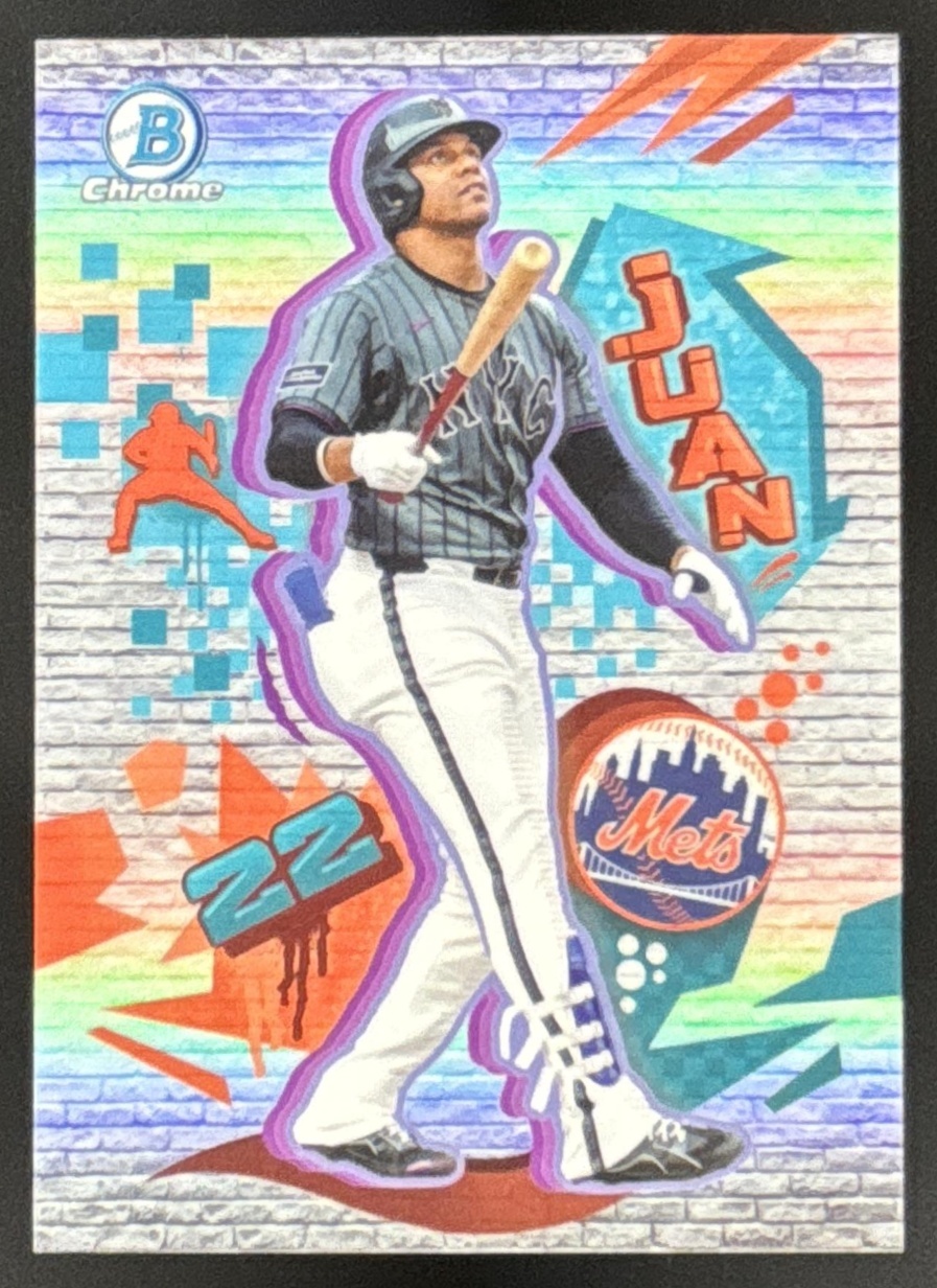 Card image for Juan Soto 2026 Bowman Final Draft Chrome New York Mets