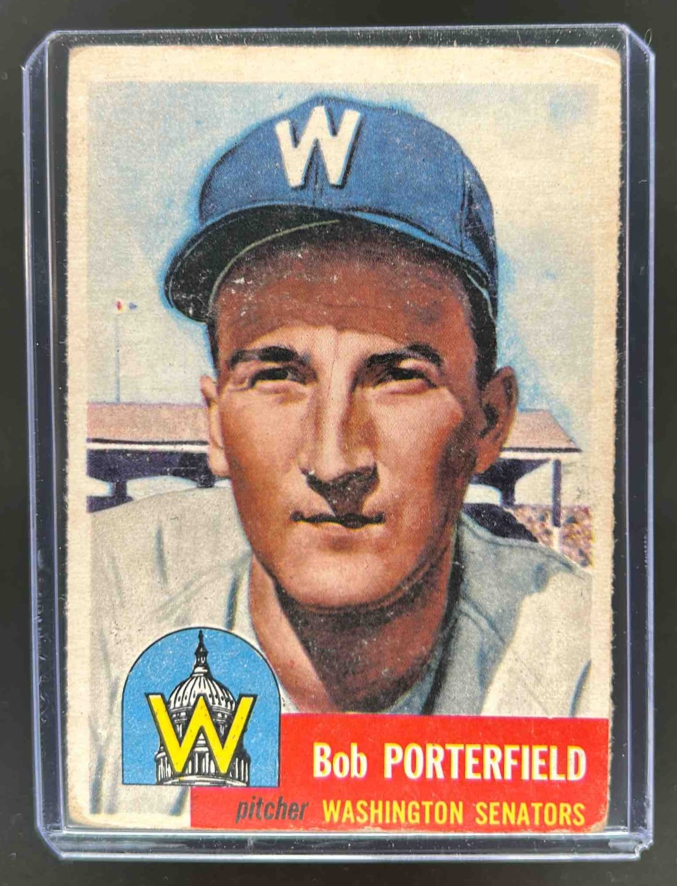 Card image for 1953 TOPPS BASEBALL BOB PORTERFIELD #108B