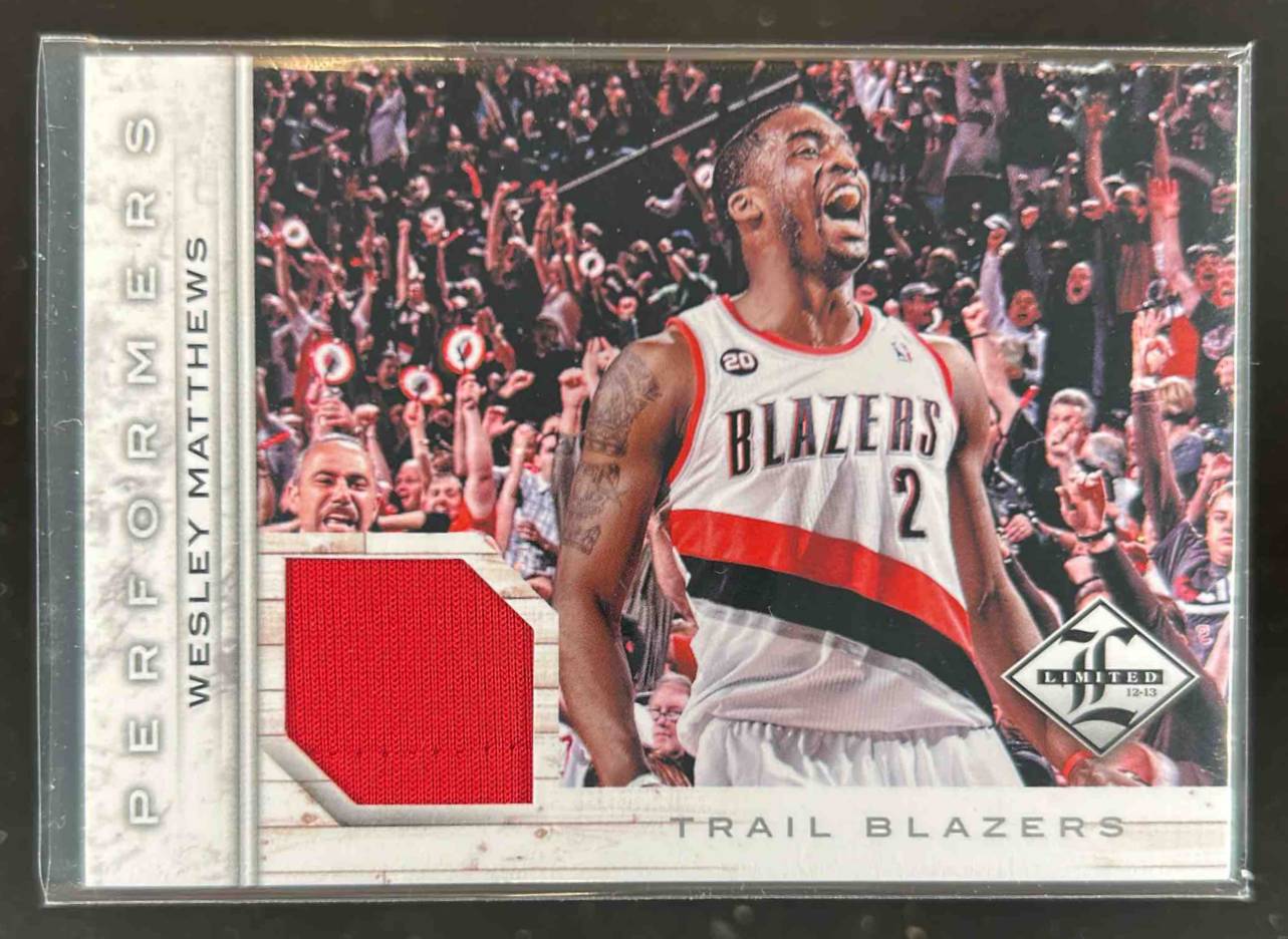 Card image for 2012-13 Panini Limited Wesley Matthews Performers Materials 41 /199 #47