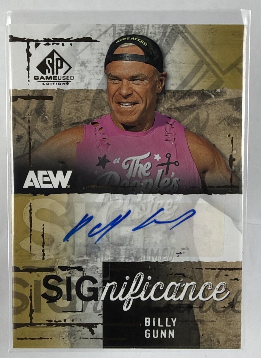 2025 Upper Deck SP Game Used AEW SIGnificance #SIG-BG Billy Gunn Auto