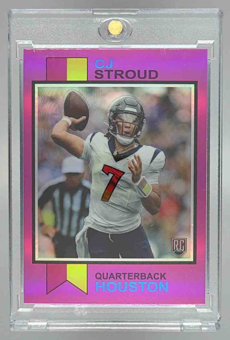 Card image for 2023 Topps Football Composite CJ Stroud 1973 #1973-12 RC Houston Texans