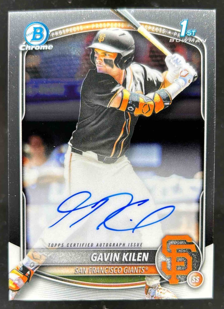 Card image for Gavin Kilen 2025 Bowman Draft Chrome Prospect Auto