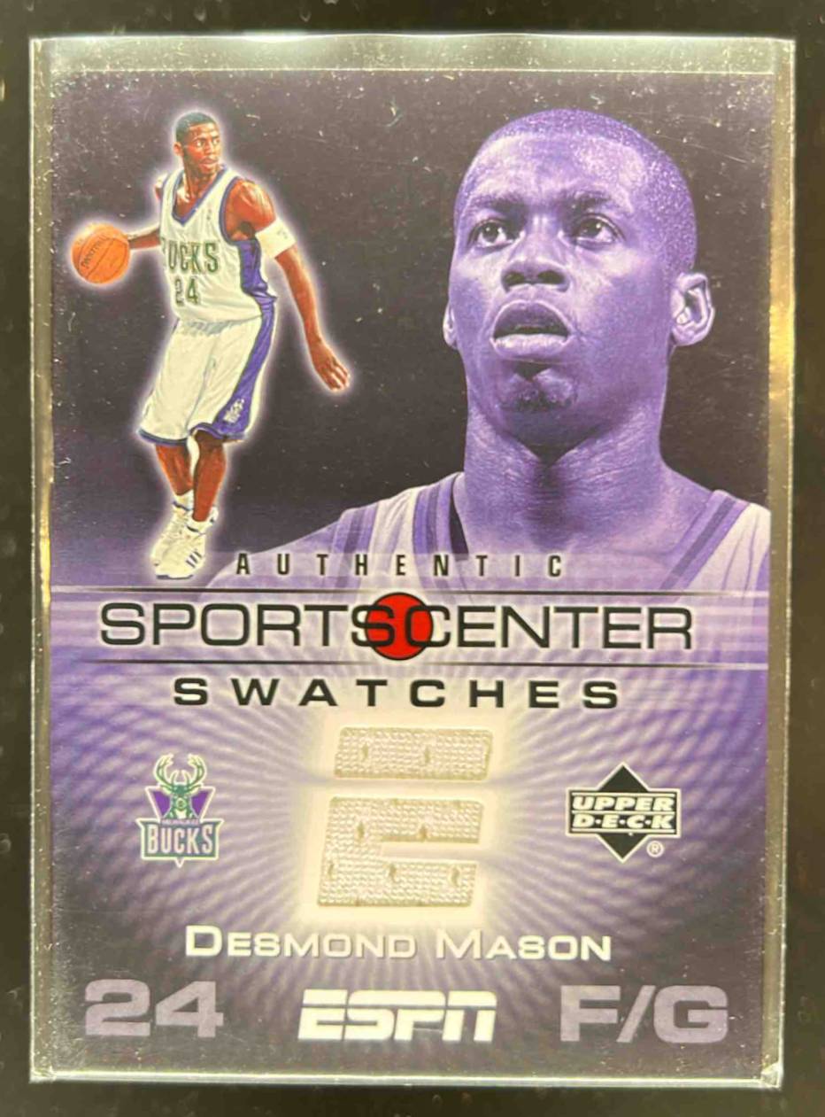Card image for 2005-06 Upper Deck ESPN Desmond Mason Sports Center Swatches #SCS-DM