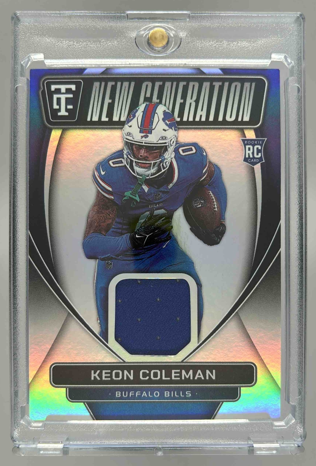 Card image for 2024 Panini Totally Certified Keon Coleman New Generation Jerseys #5 Bills