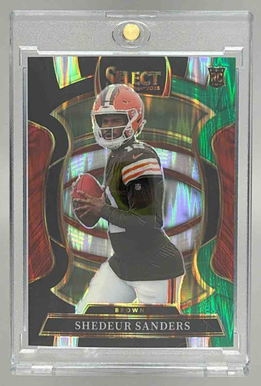 Card image for 2025 Panini Football Select Shedeur Sanders Concourse #54 RC Cleveland Browns