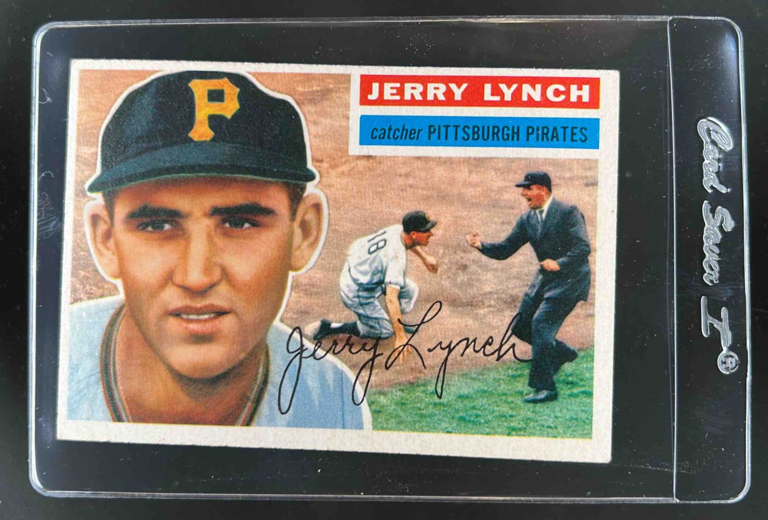 Card image for 1956 TOPPS JERRY LYNCH #97A PITTSBURGH PIRATES