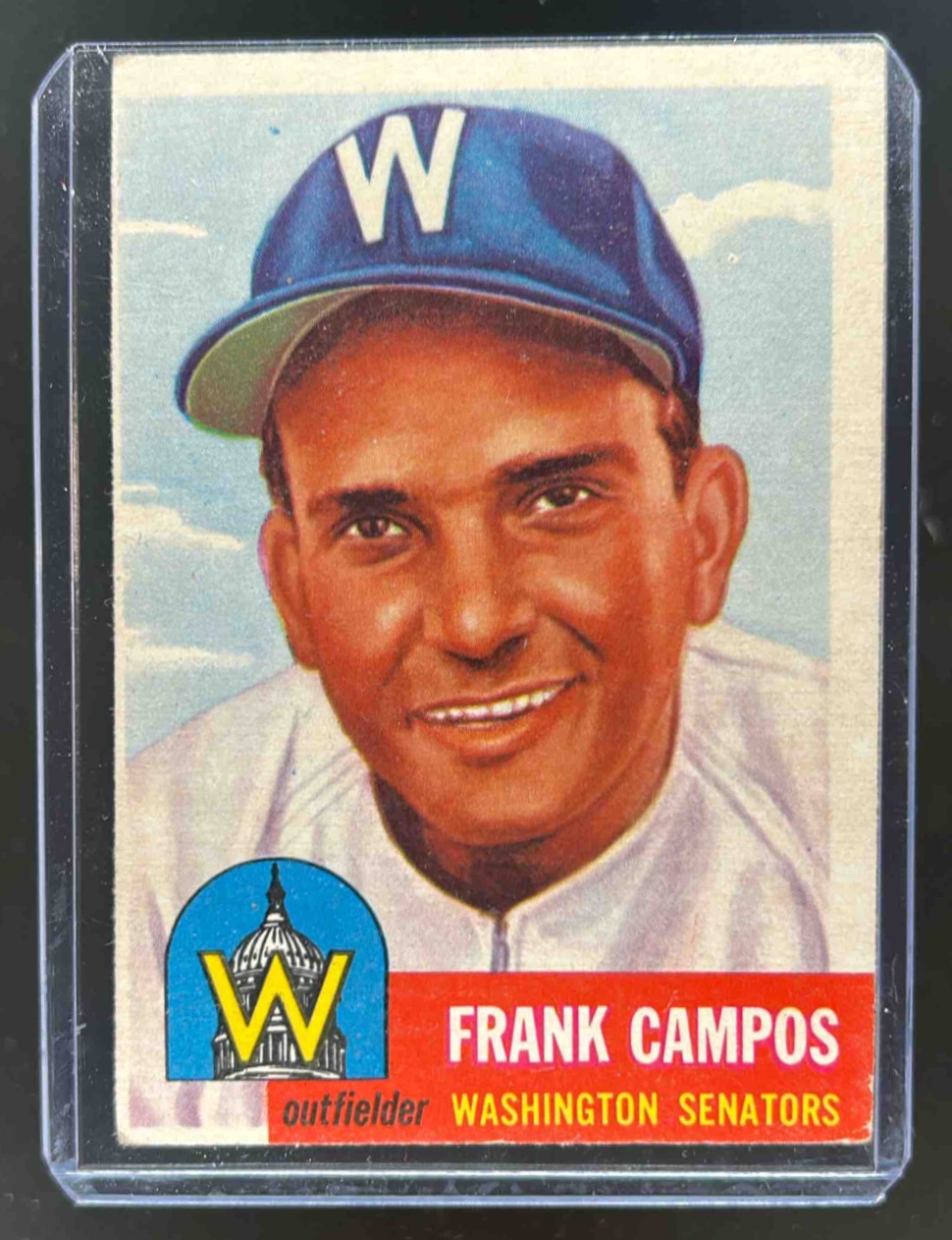 Card image for 1953 TOPPS BASEBALL FRANK CAMPOS #51
