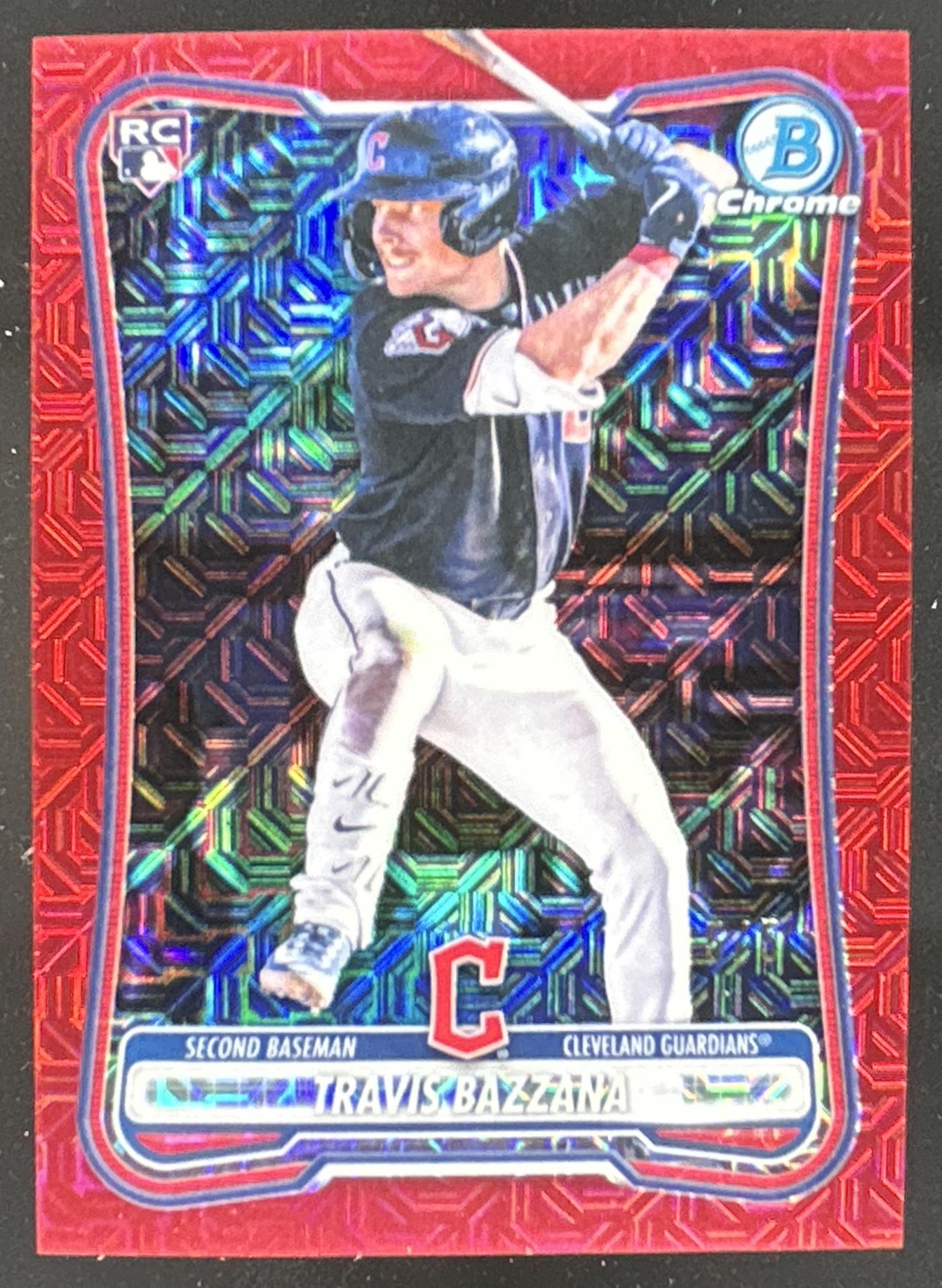 Card image for Travis Bazzana 2026 Bowman Chrome Mega Box Red Mojo Refractor /5