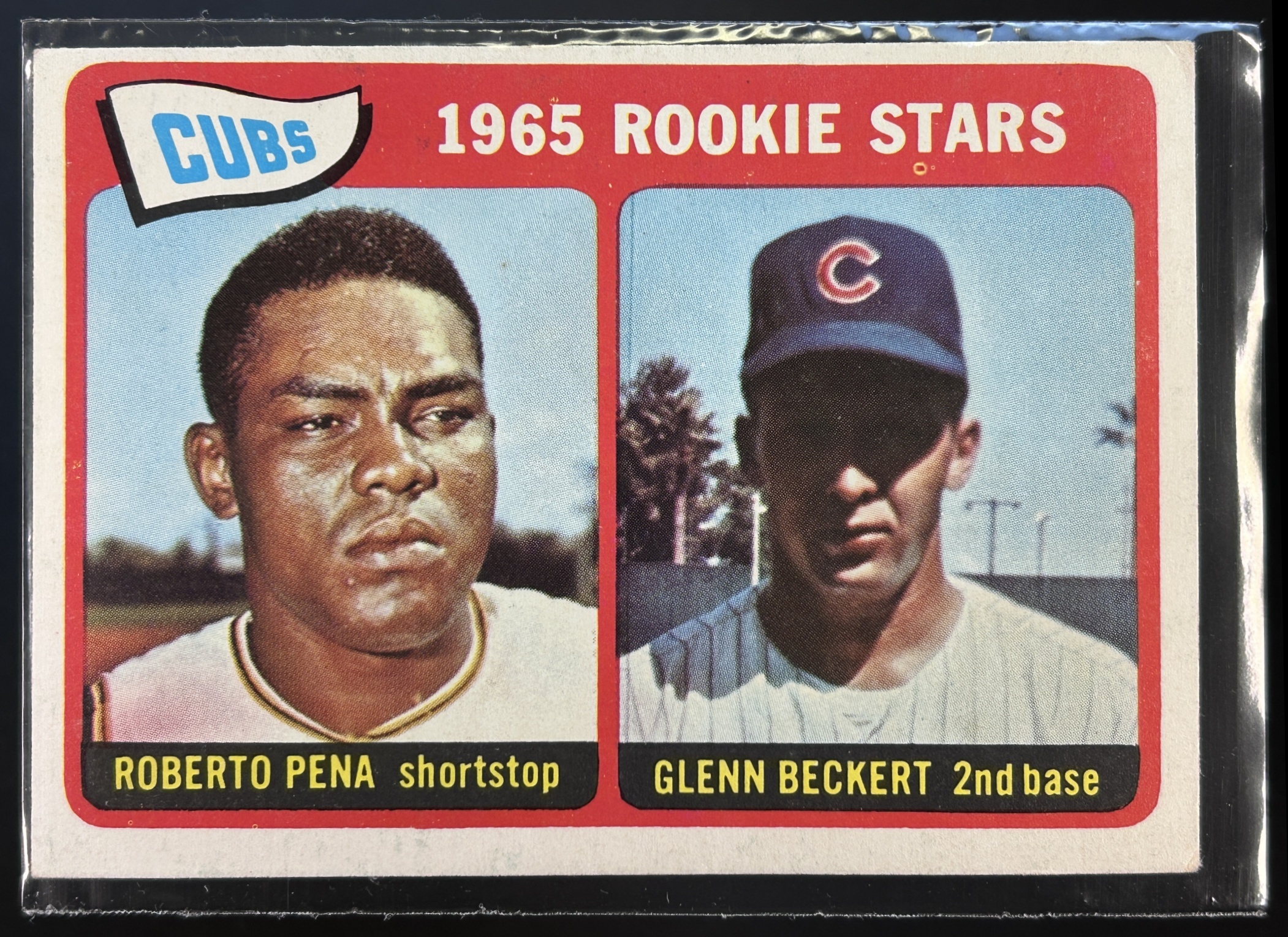 Card image for 1965 CUBS ROOKIE STARS ROBERTO PENA GLENN BECKERT RS, RC, #549 SP HI # RC