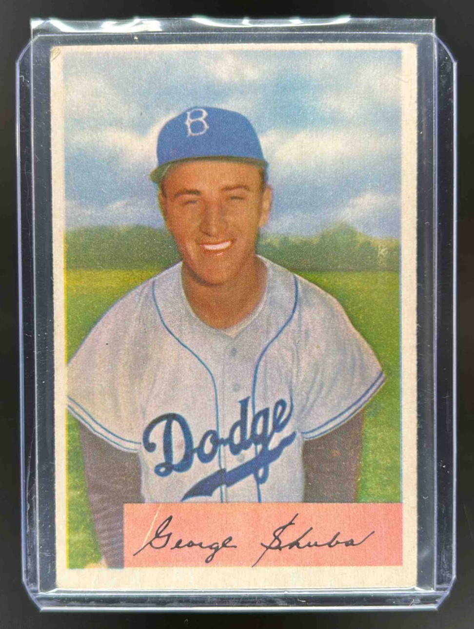 Card image for 1954 BOWMAN BASEBALL GEORGE SHUBA #202
