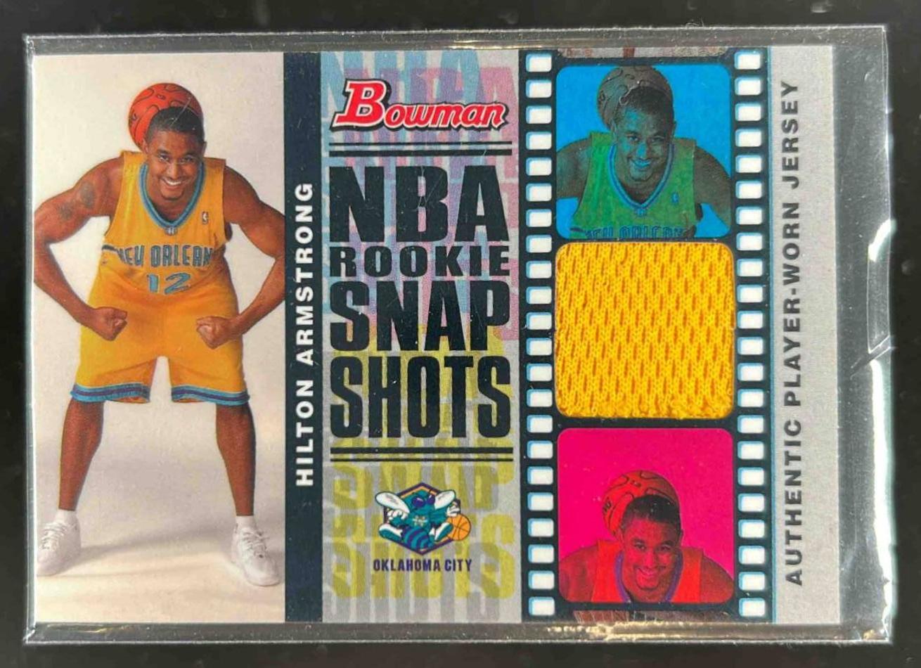 Card image for 2006-07 BOWMAN HILTON ARMSTRONG ROOKIE SNAPSHOTS RELICS /199 #RSR-HA RC ROOKIE
