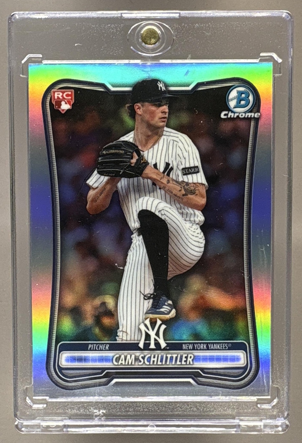 2026 BOWMAN CAM SCHLITTLER #53 CHROME ROOKIE RED RC VARIATION YANKEES