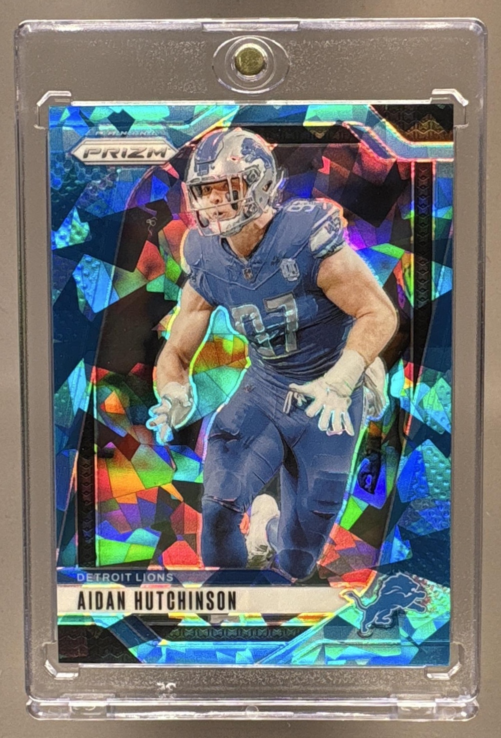 2024 PANINI PRIZM AIDAN HUTCHINSON #97 BLUE ICE 89/99 LIONS