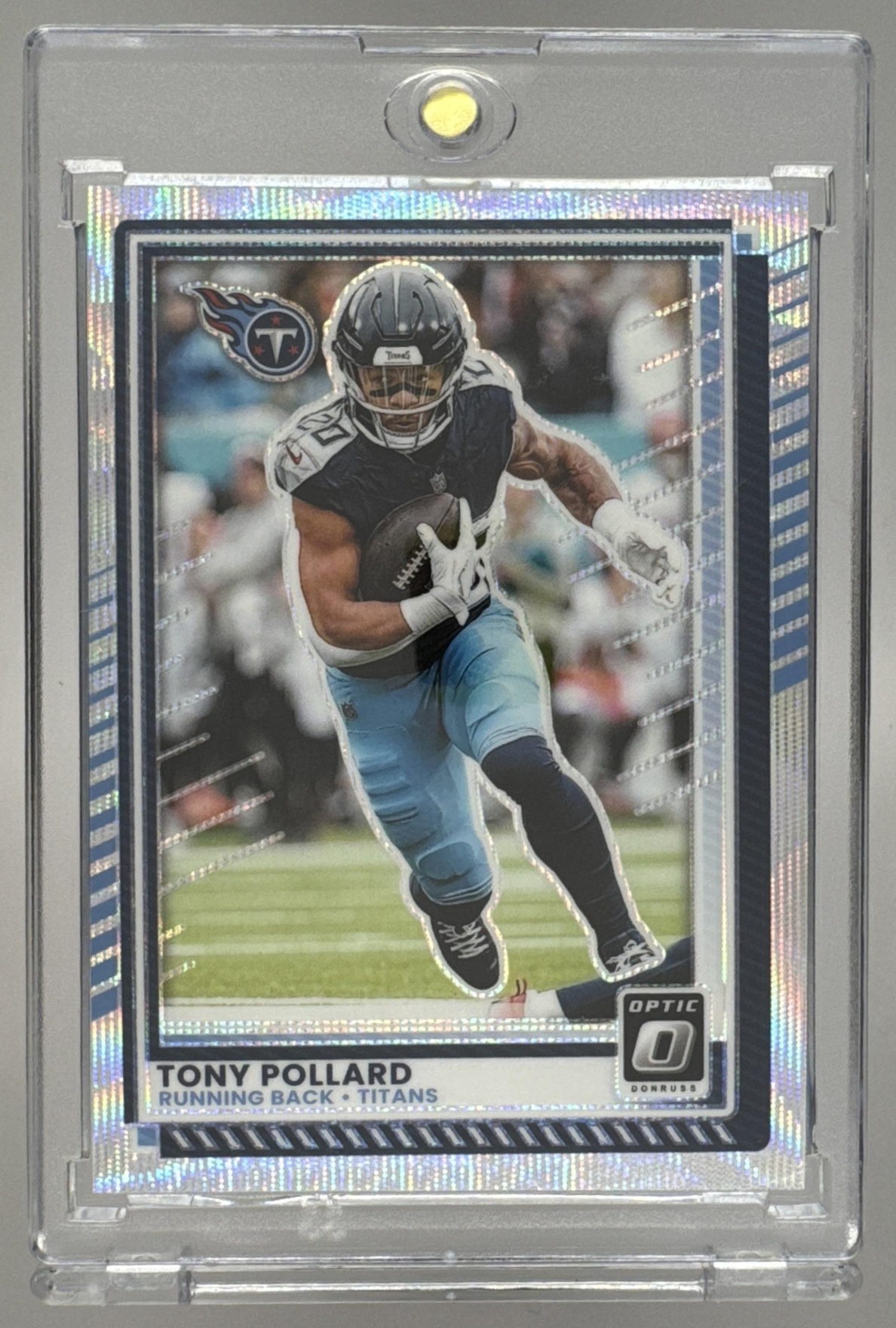 Card image for 2025 Panini Donruss Optic Tony Pollard Wave Prizm /300 #181 Titans