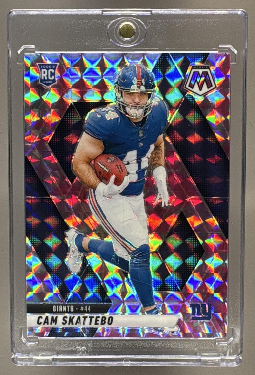 2025 PANINI MOSAIC CAM SKATTEBO #305 ROOKIES REACTIVE PURPLE PRIZM RC GIANTS