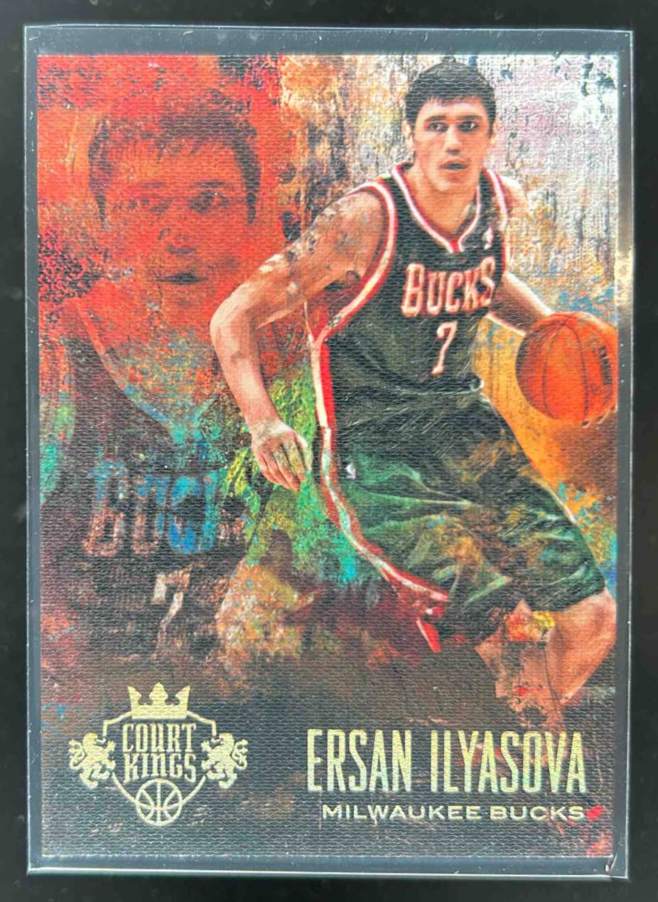 Card image for 2013-14 PANINI COURT KINGS ERSAN ILYASOVA GOLD /25 #92 MILWAUKEE BUCKS