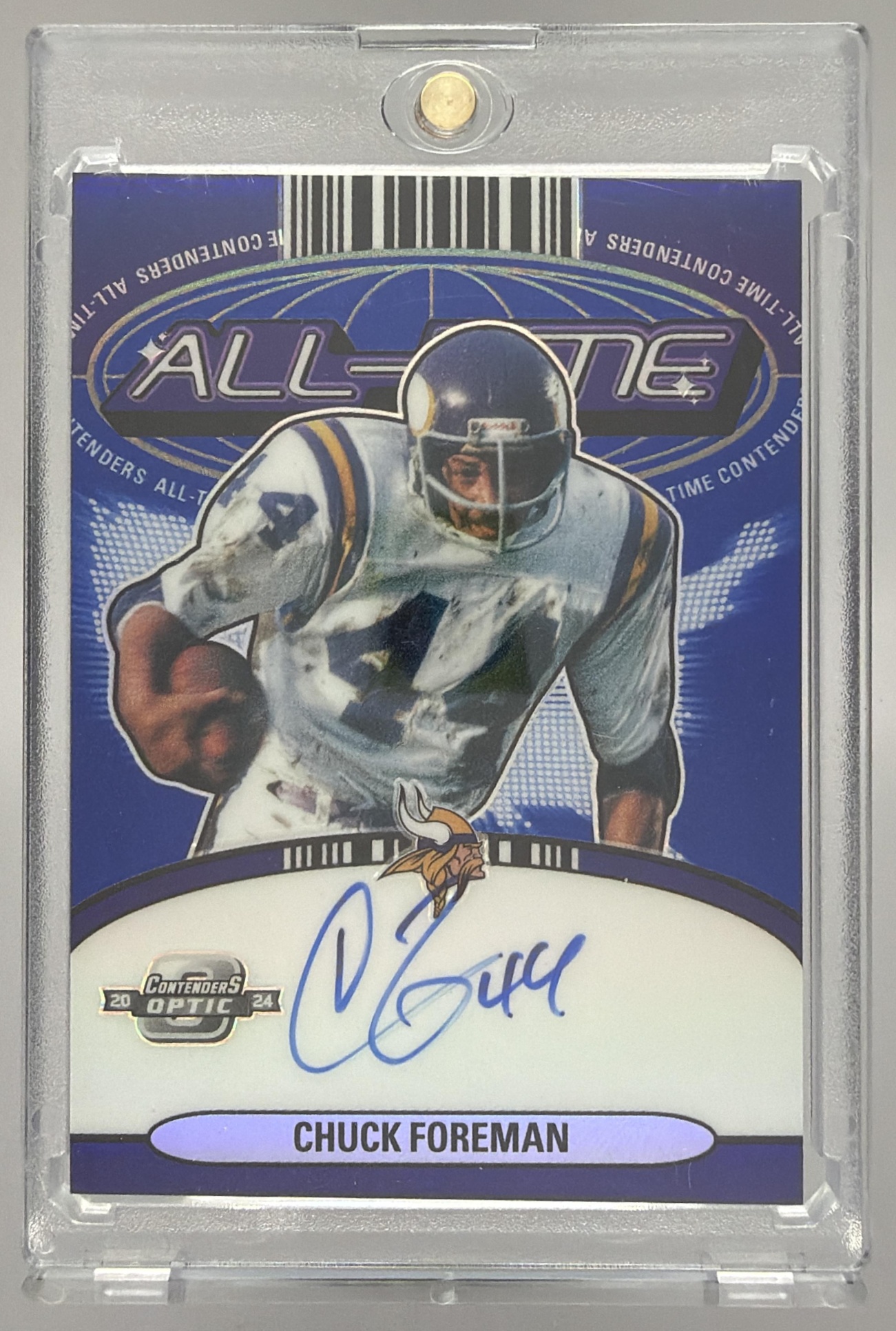 Card image for 2021 Panini Chronicles Chuck Foreman Ascension Auto #ASC-CFO Vikings