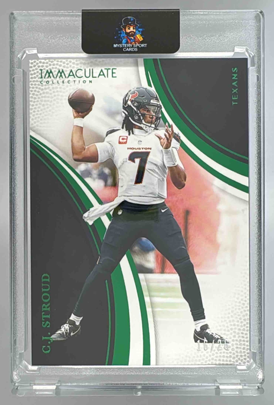 Card image for 2025 Panini Immaculate Collection C.J. Stroud Patches /25 #24 MEM Texans