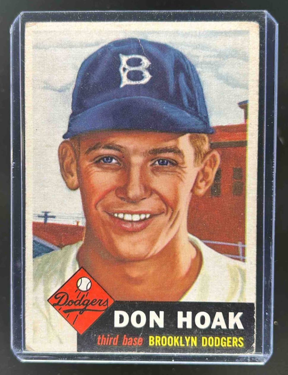 Card image for 1953 TOPPS BASEBALL DON HOAK #176 RC