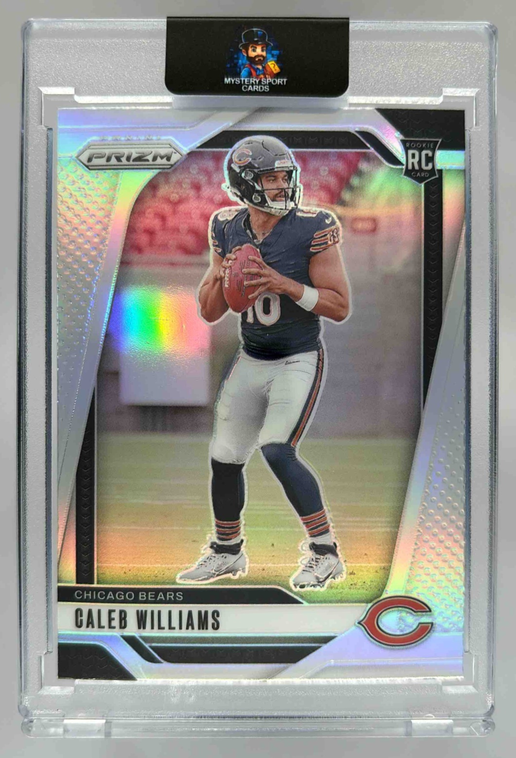 Card image for 2024 Panini Football Prizm Caleb Williams Silver #301 RC Chicago Bears