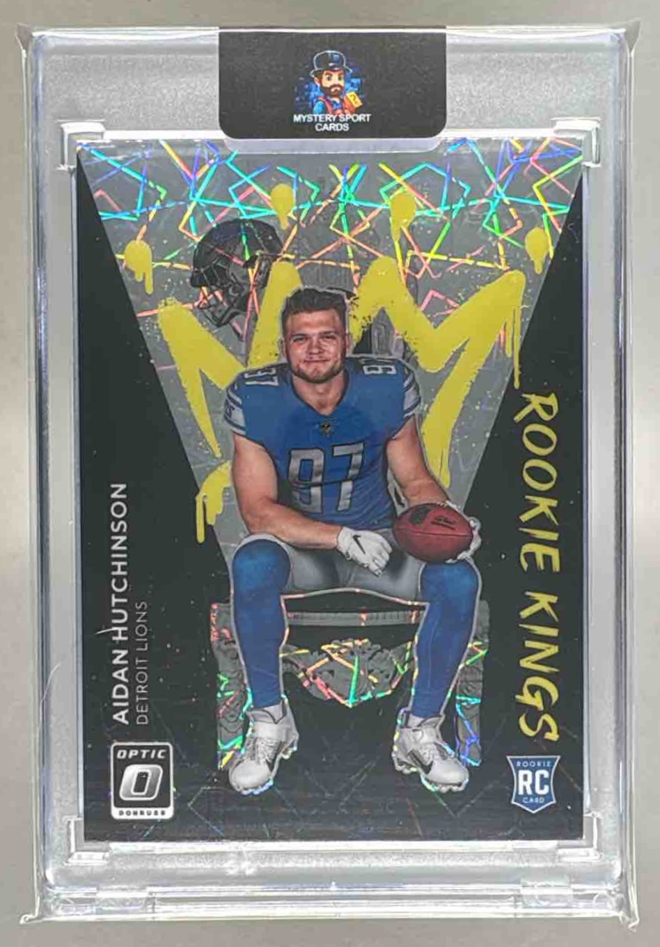 Card image for 2022 Panini Donruss Optic Aidan Hutchinson Rookie Kings #RK-15 RC Lions