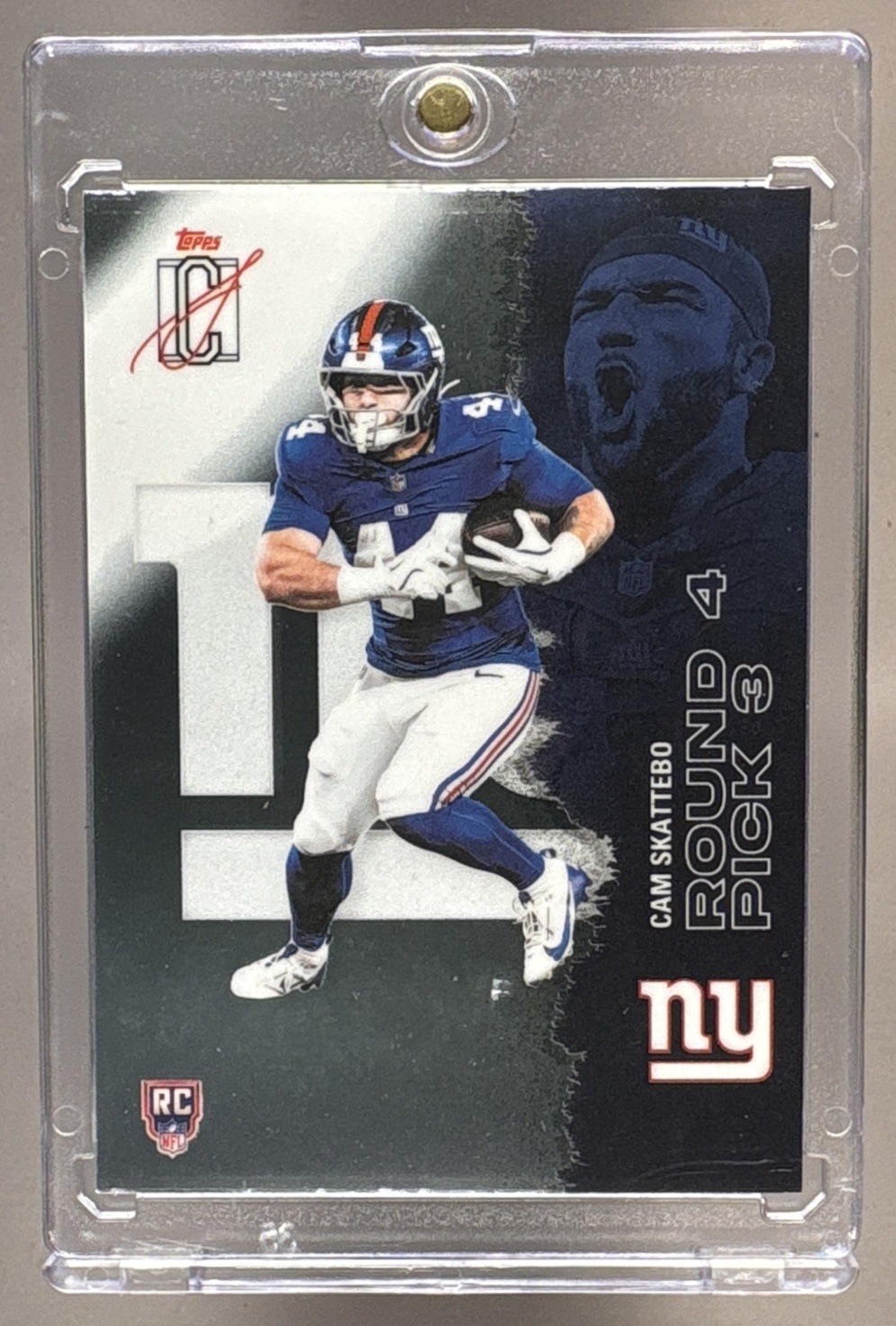 2025 TOPPS SIGNATURE CLASS CAM SKATTEBO #119 CHROME ROOKIE RC GIANTS