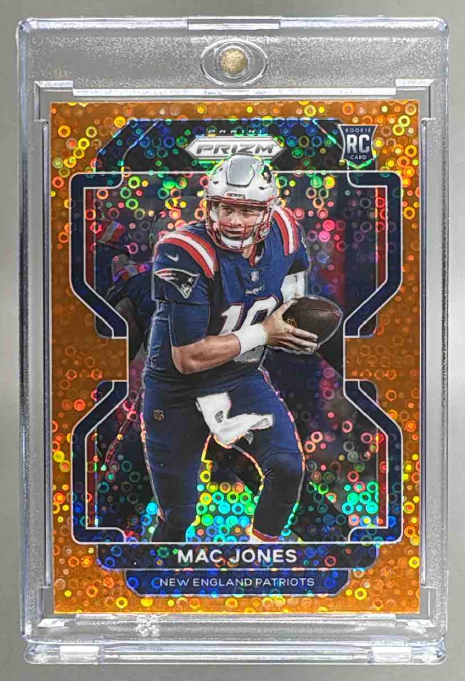 Card image for 2021 Panini Football Prizm Mac Jones Disco #336 RC New England Patriots