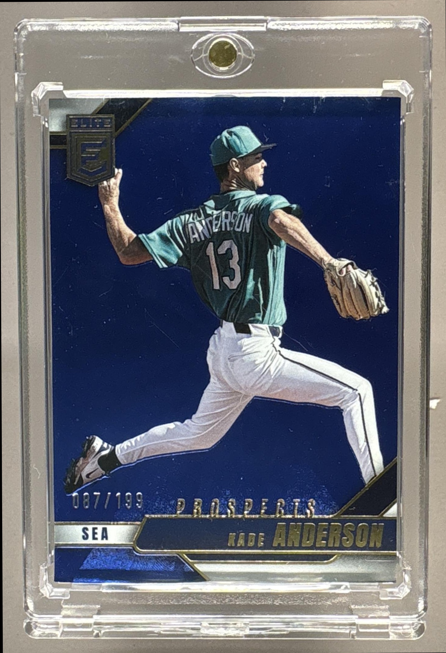 2026 PANINI DONRUSS ELITE KADE ANDERSON #108 PROSPECTS BLUE 87/199 RC MARINERS