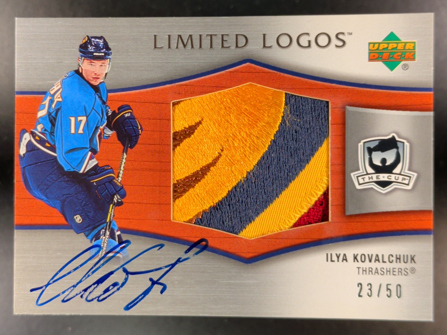 2006-07 Upper Deck The Cup Limited Logos #LL-IK Ilya Kovalchuk /50 MEM Auto