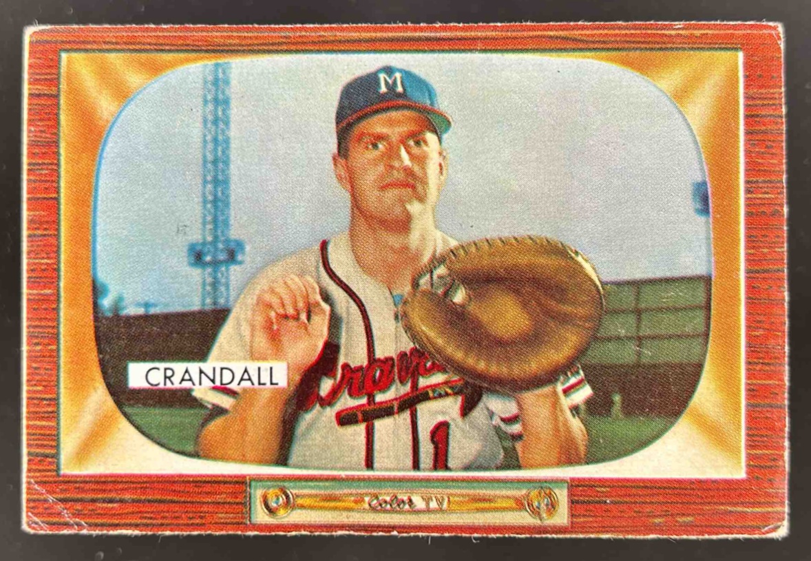 Card image for 1955 BOWMAN DEL CRANDALL #217
