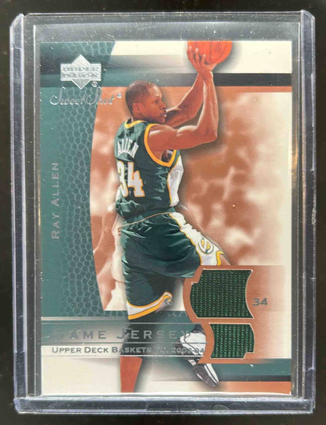 Card image for 2003-04 UPPER DECK SWEET SHOT RAY ALLEN GAME JERSEY #RA-J