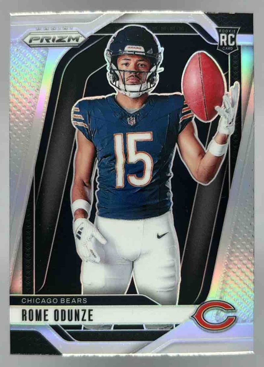 Card image for 2024 Panini Prizm Rome Odunze Rookie Variations #36 RC VAR Bears