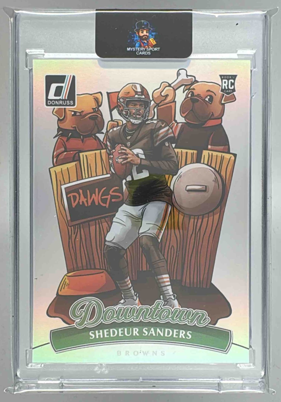 Card image for 2025 Panini Football Donruss Shedeur Sanders Downtown! SP #17 Cleveland Browns