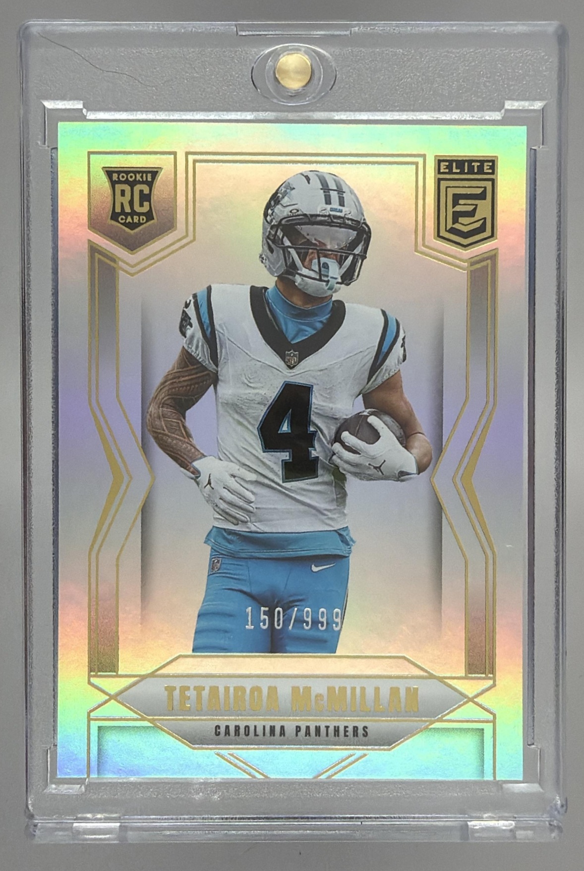 Card image for 2025 Panini Donruss Elite Tetairoa McMillan Rookies /999 #128 RC Panthers